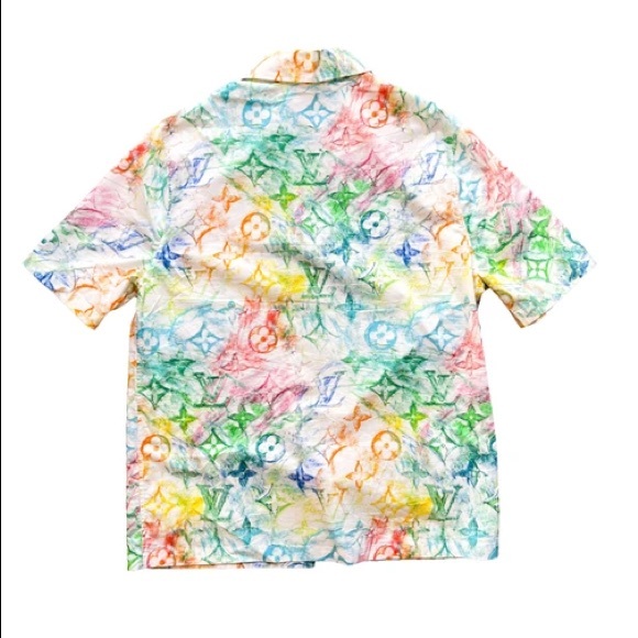 Louis Vuitton Pastel Monogram Button up Shirt - Picture 2 of 6